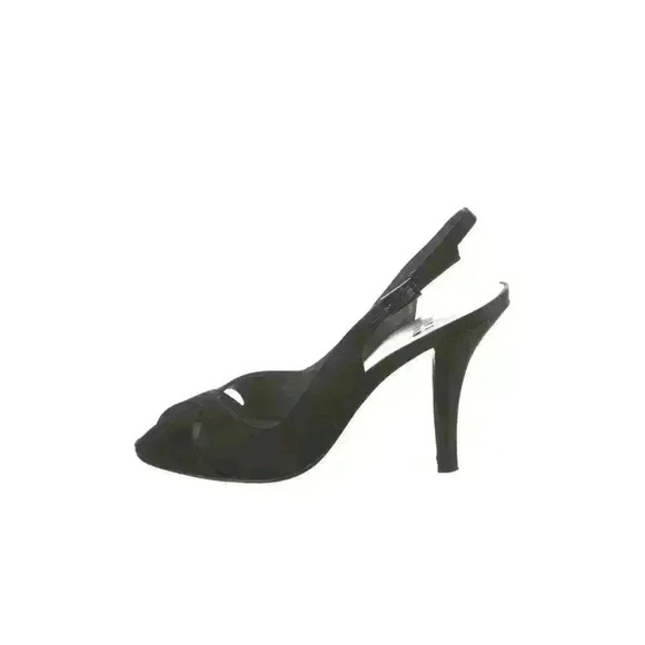 SALE!! STUART WEITZMAN Satin Slingback Sandals Size 6 Heels Wedding Guest Y2K - Picture 1 of 5